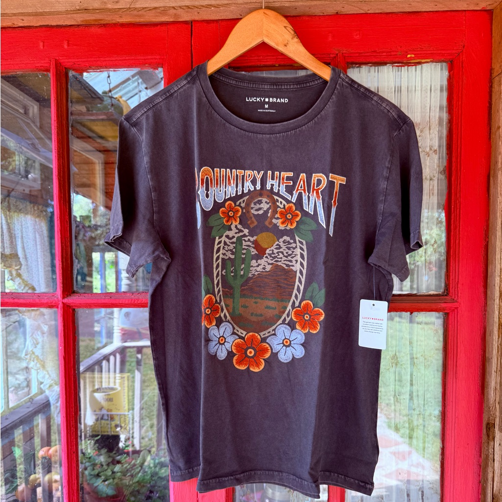 Lucky Brand Country Heart Boyfriend Tee